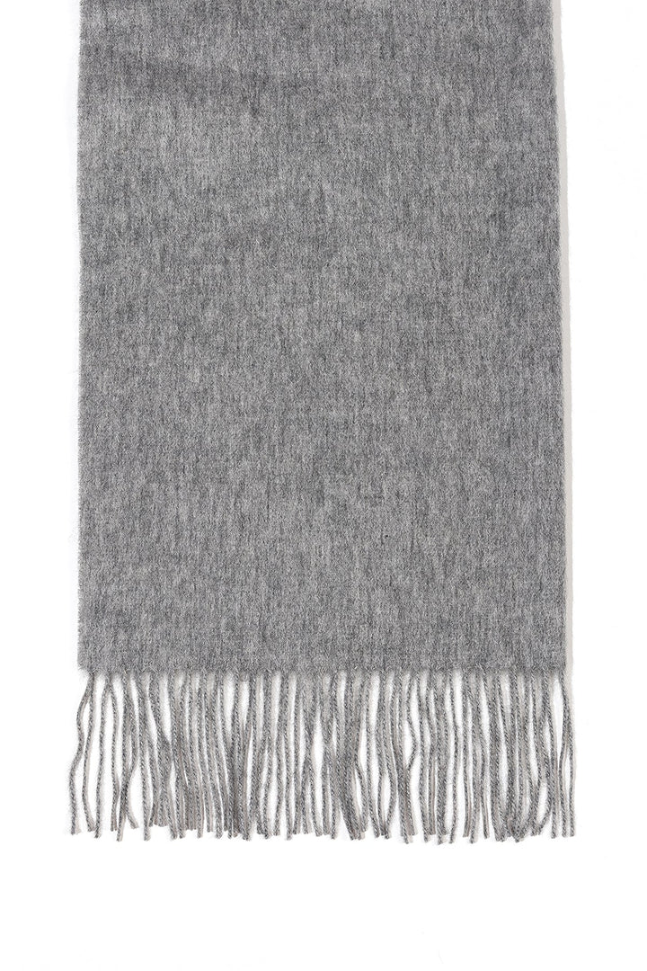 100% Pure Extra Fine Wool Scarf Grey
