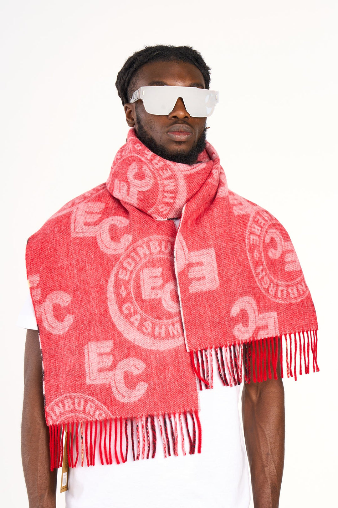 Luxury Designer Red Scarf