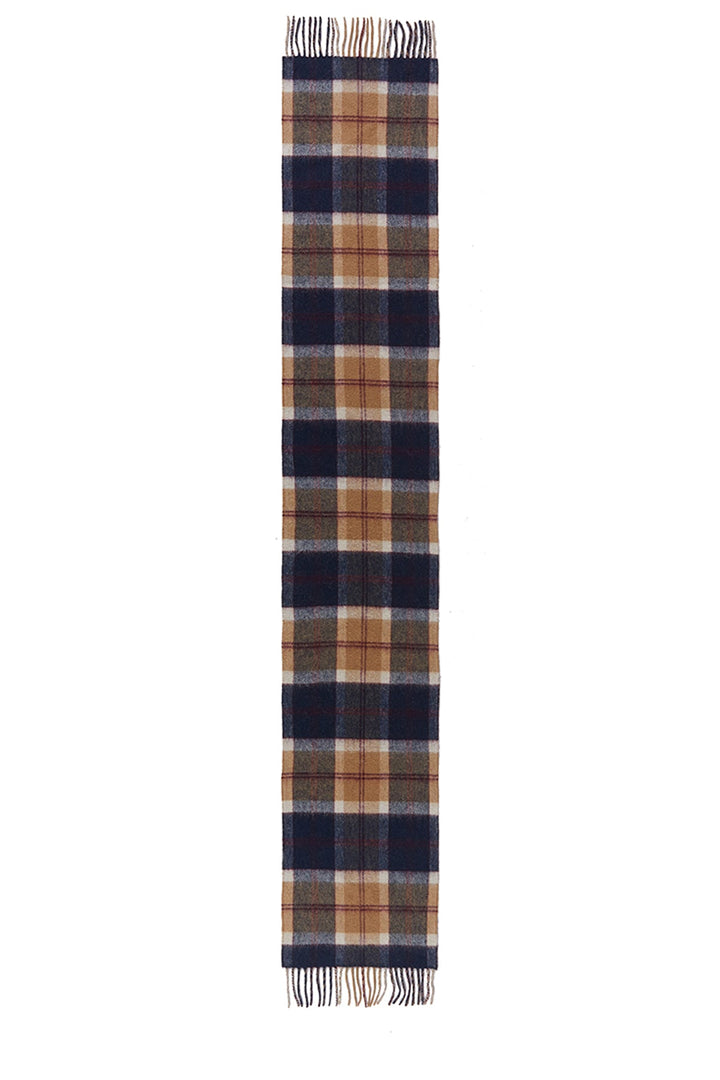 Reversible Scarf Bannockbane Navy 100% Pure Lambswool - Small Size