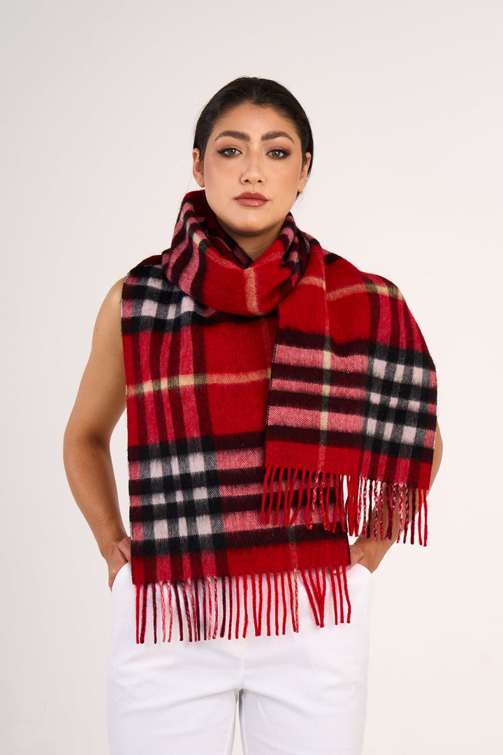 Exclusive Iconic Designer Scarf EC Red