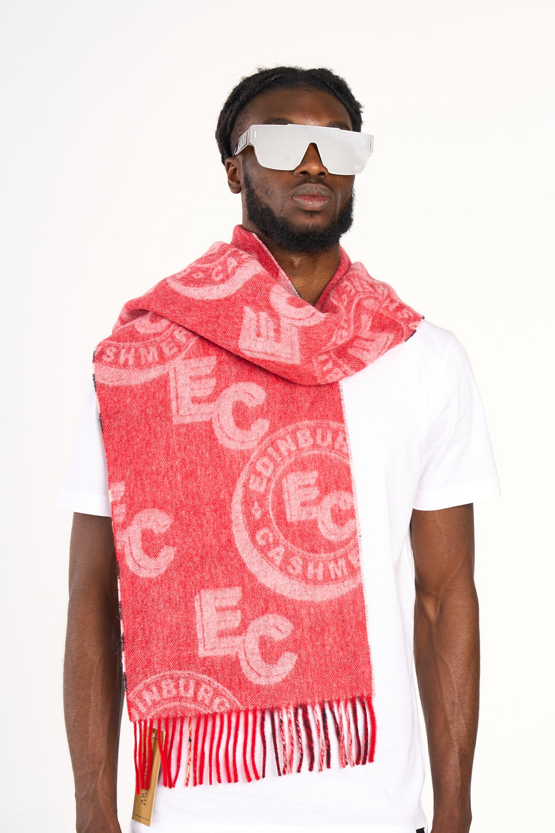 Luxury Designer Red Scarf