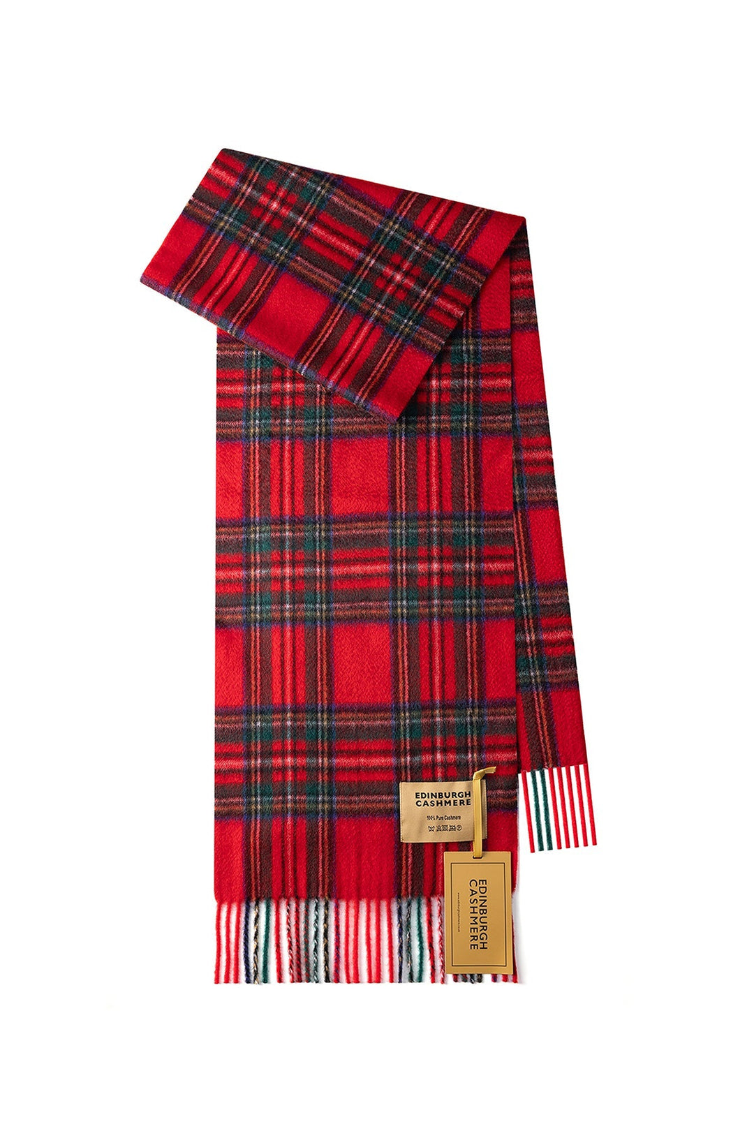 100% Pure Cashmere Royal Stewart Scarf - Small Size