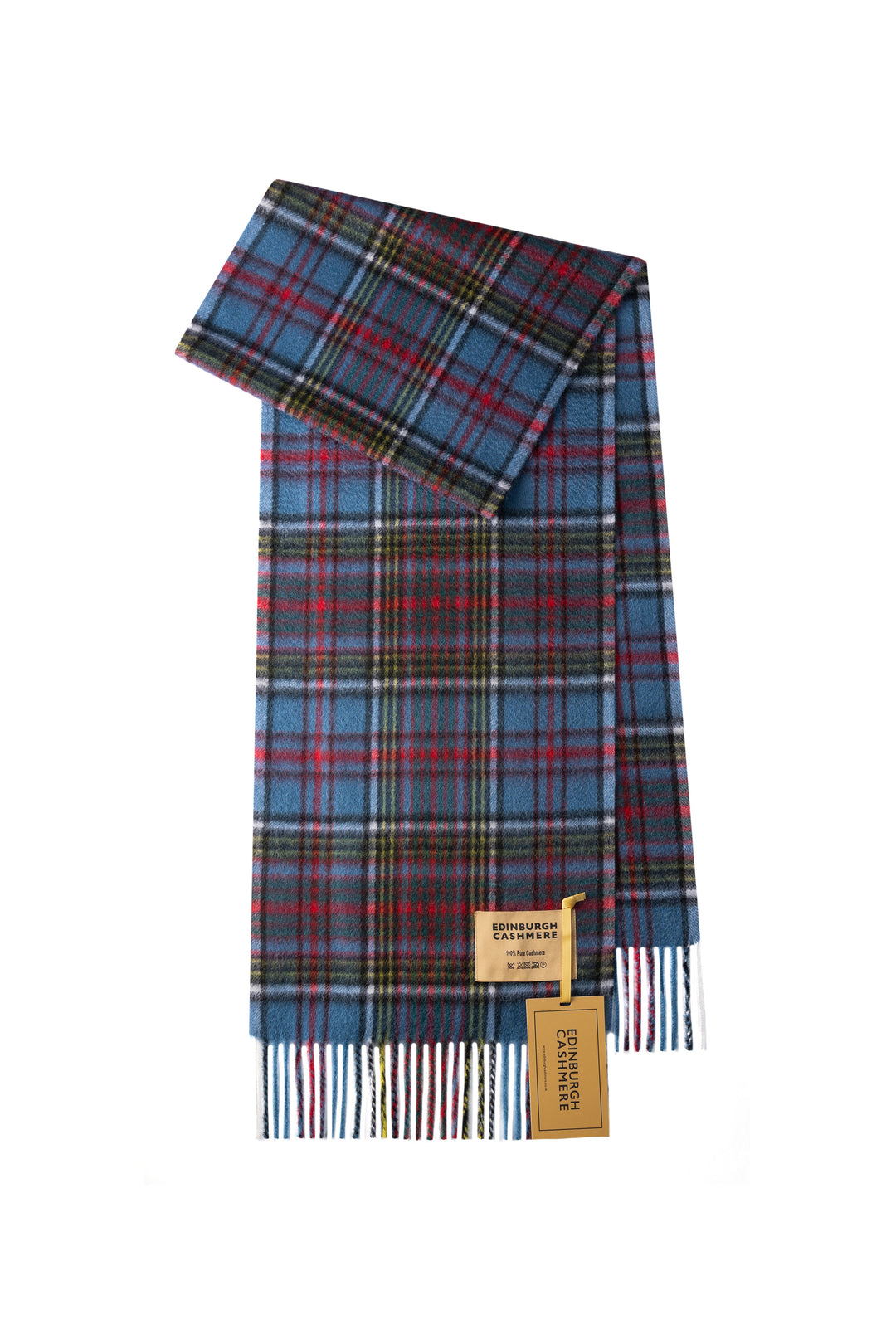 100% Pure Cashmere Scarf Design Anderson Tartan - Small Size