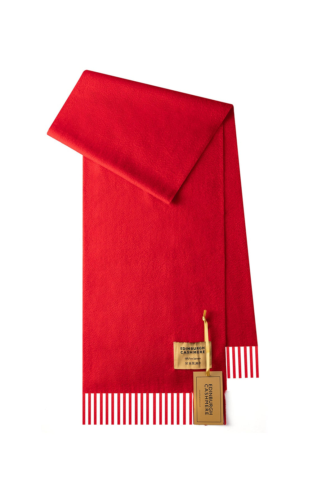 100% Pure Cashmere Scarf Red - Small Size