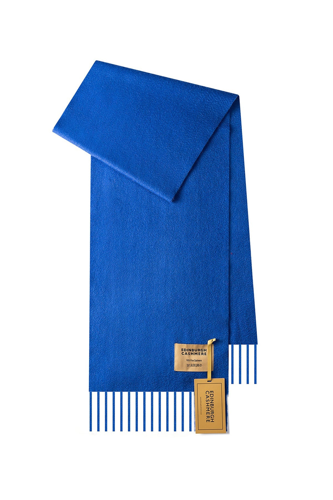 100% Pure Cashmere Scarf Dark Blue - Small Size