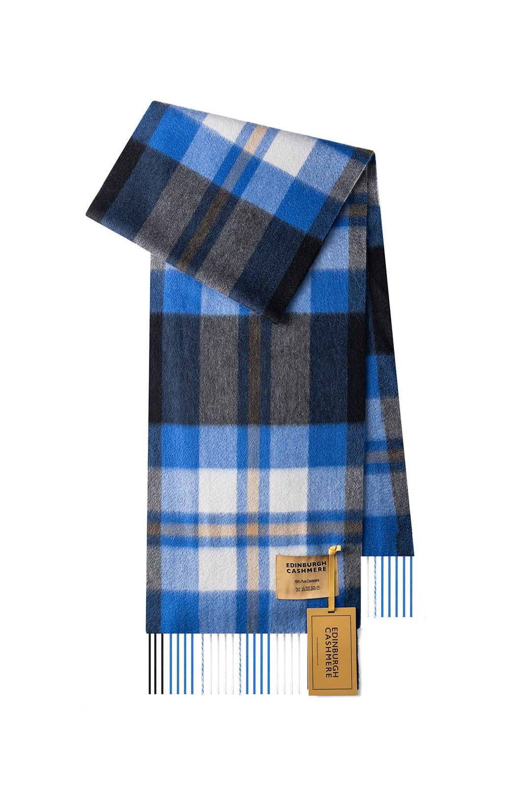 Men DC Scott Cashmere Scarf Blue/Black