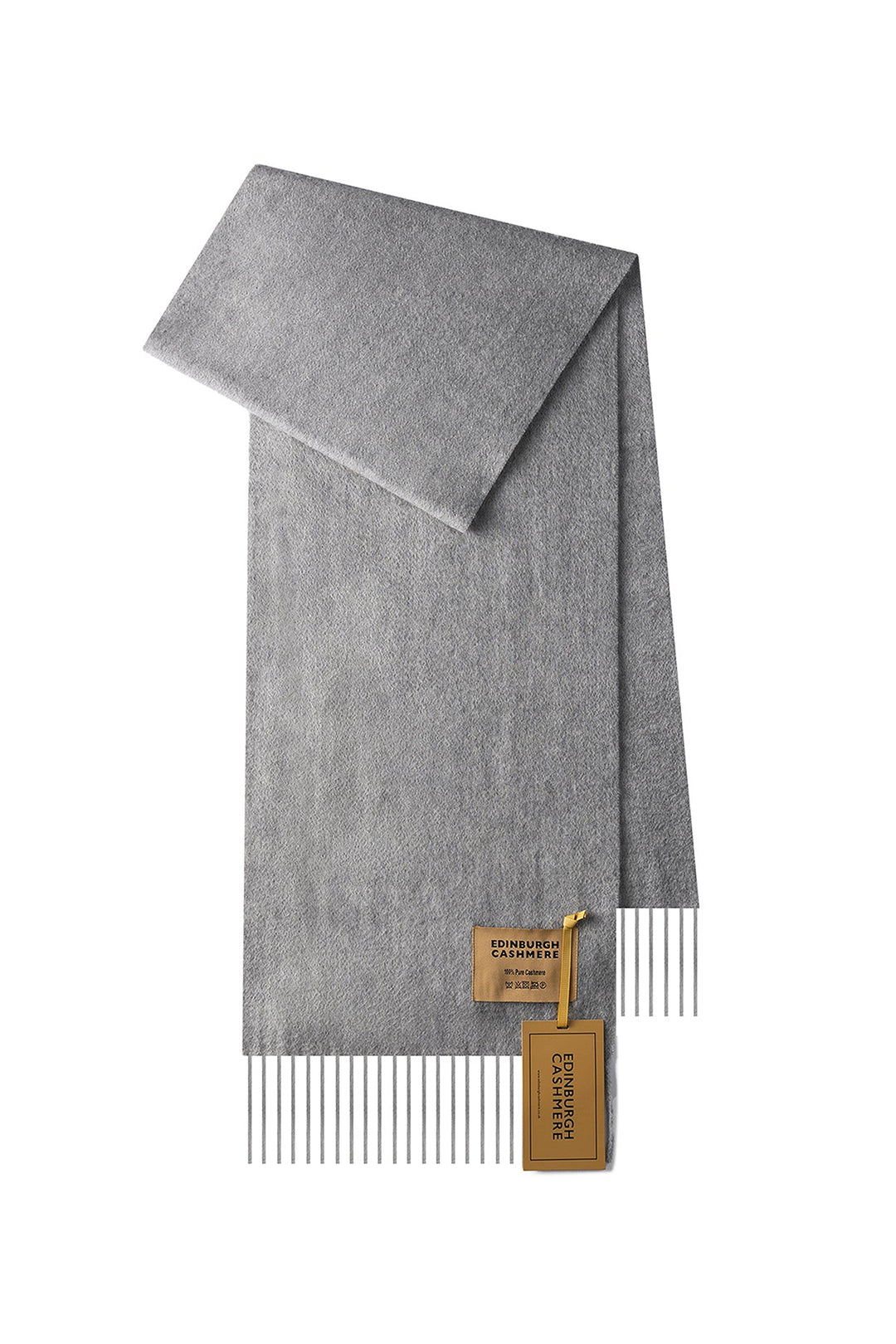 100% Pure Cashmere Scarf Grey - Small Size