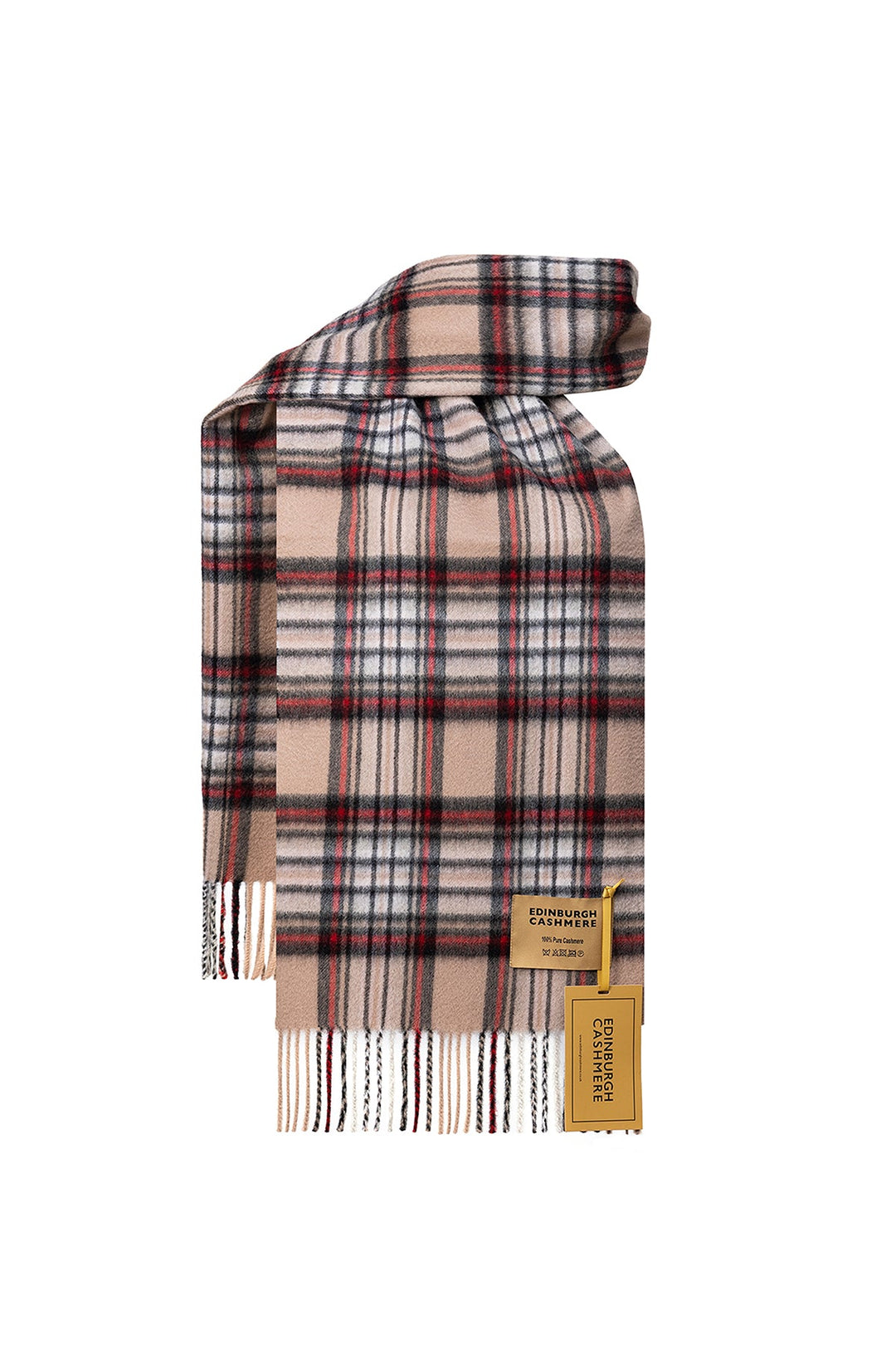100% Pure Cashmere Scarves Stewart Camel Clan