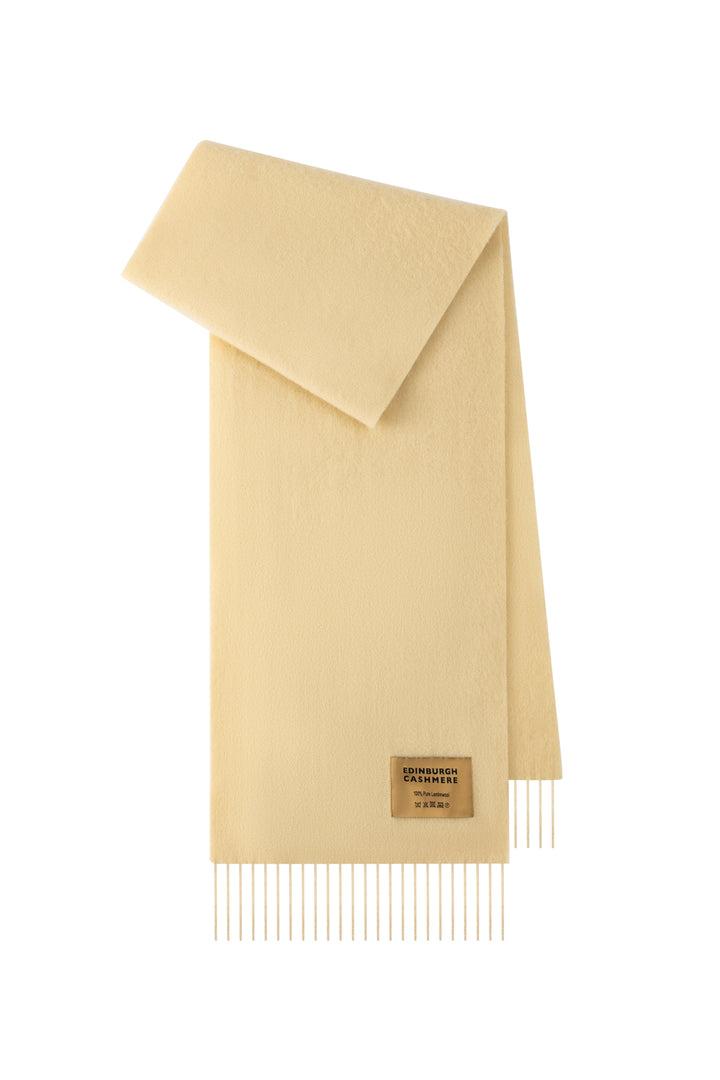 Plain Merino Wool Scarf Beige