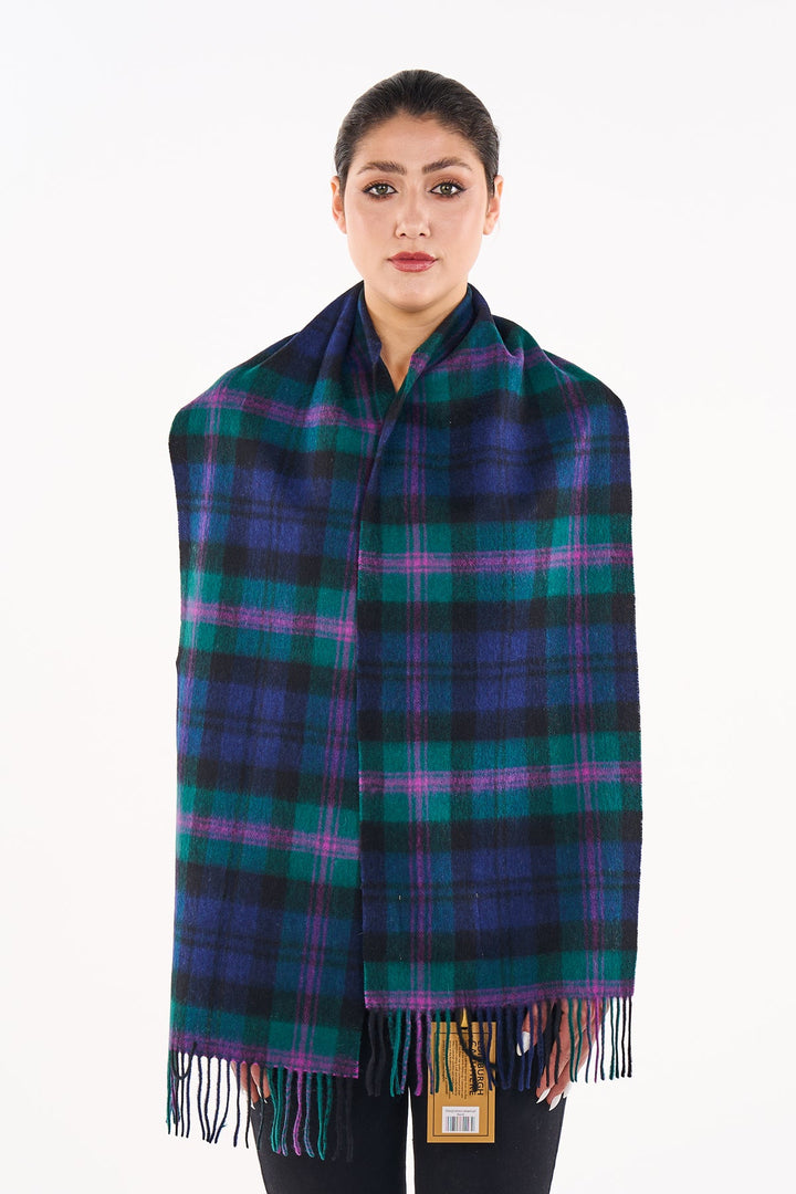 Clan Scarf Baird Tartan 100% Pure Lambswool - Small Size