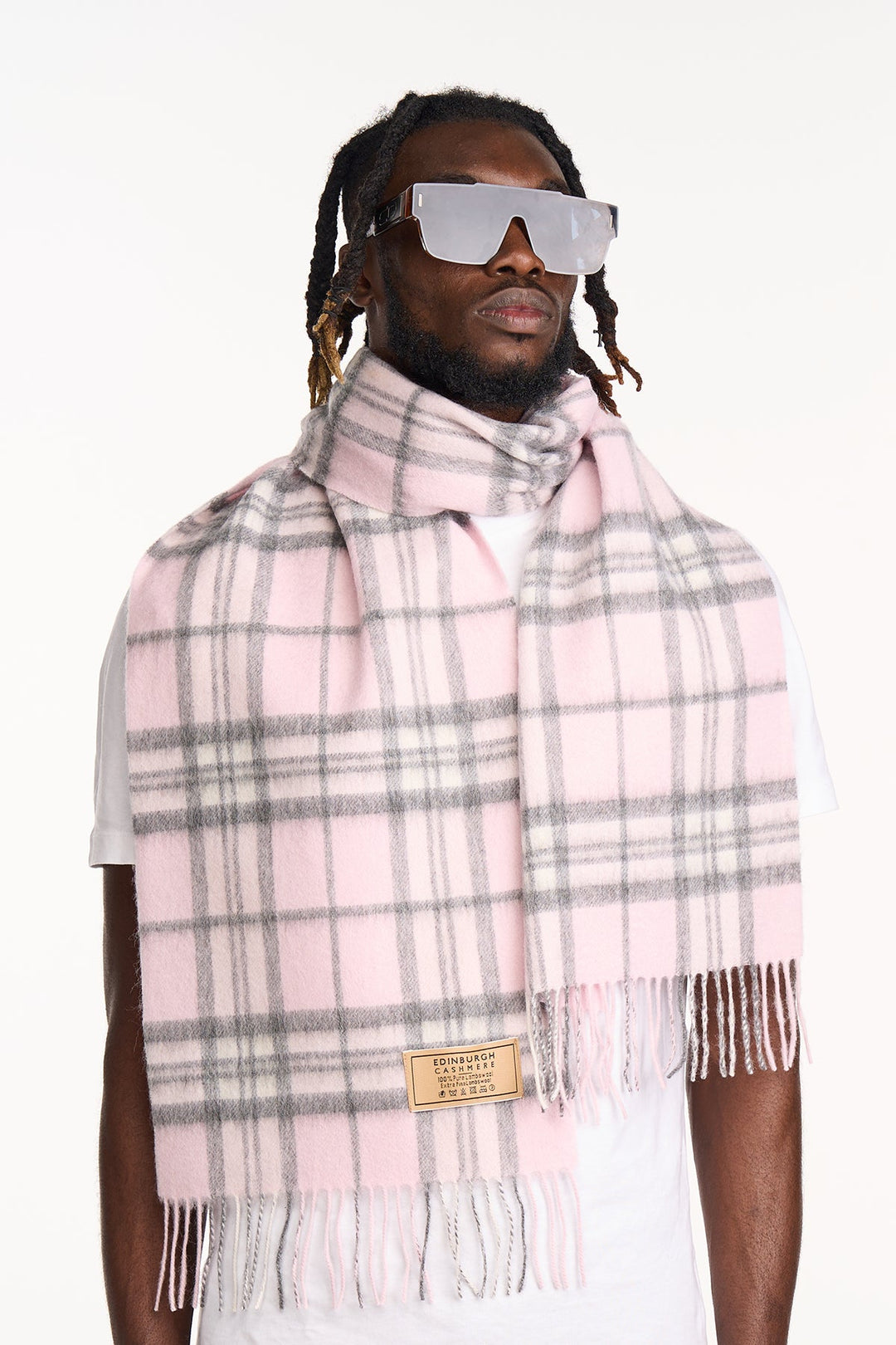 Scarf 100% Pure Lambswool Scottish Design Pink