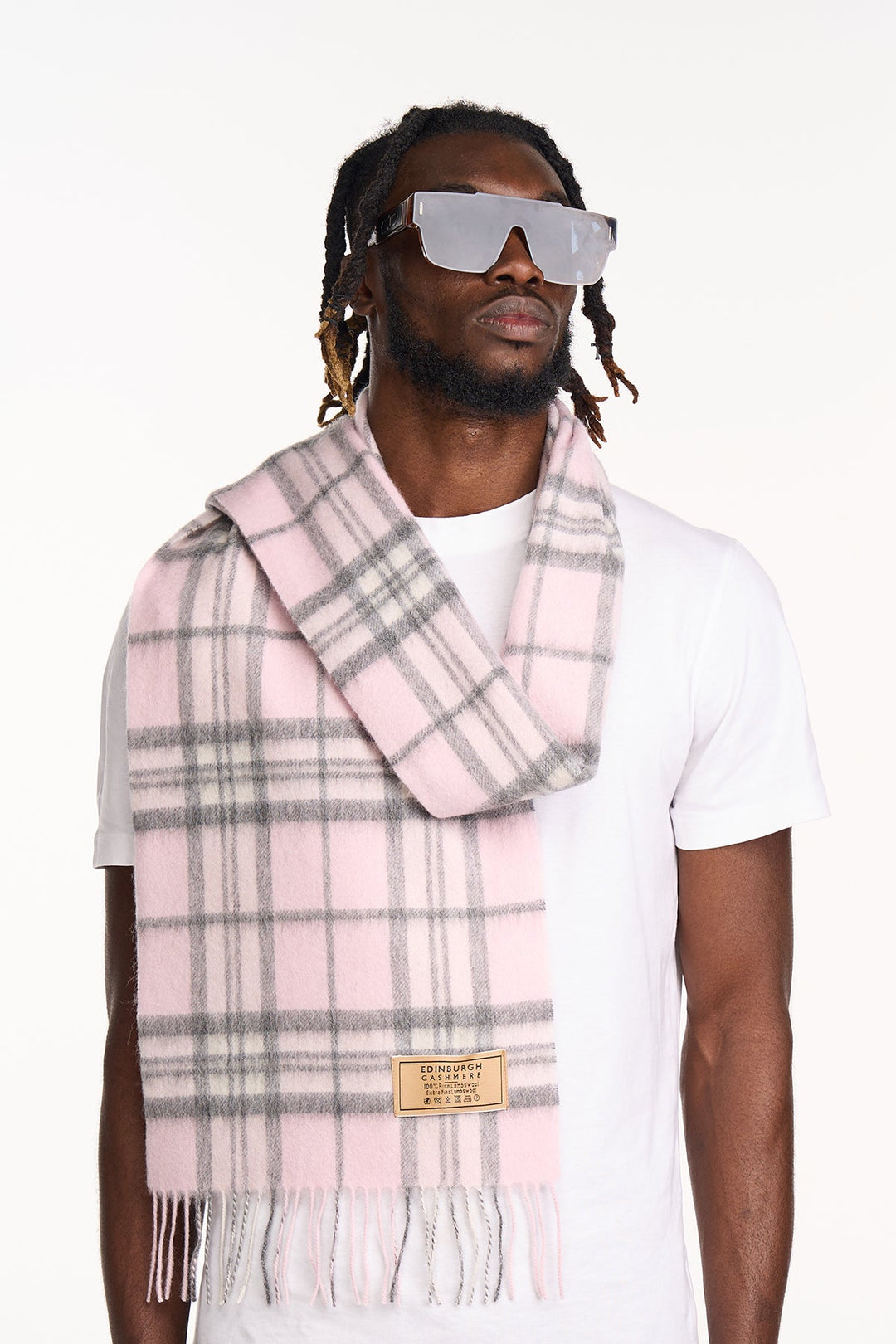 Scarf 100% Pure Lambswool Scottish Design Pink