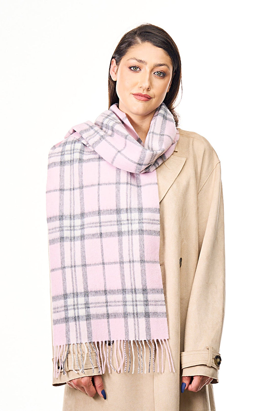 Scarf 100% Pure Lambswool Scottish Design Pink