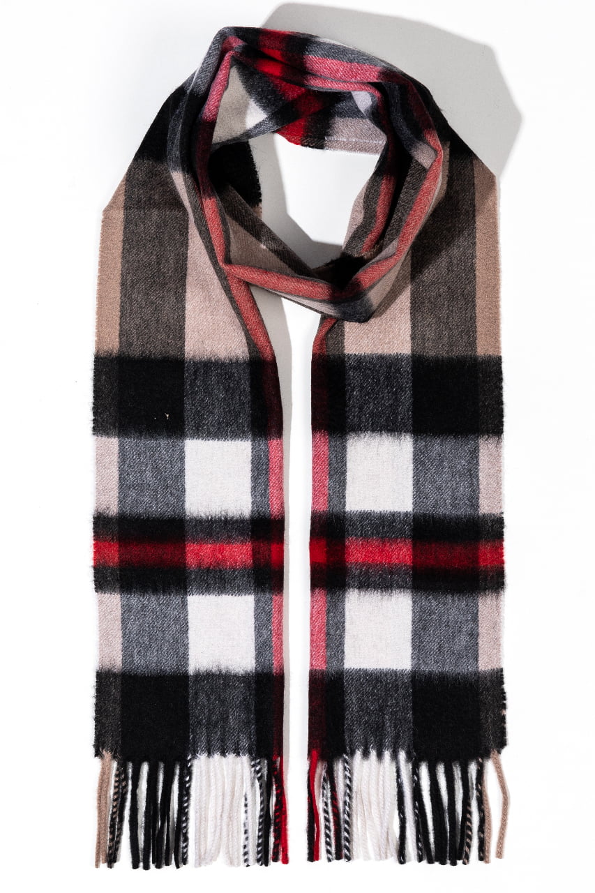Edinburgh Lambswool Scarf, 100% Pure Cashmere, Scotland