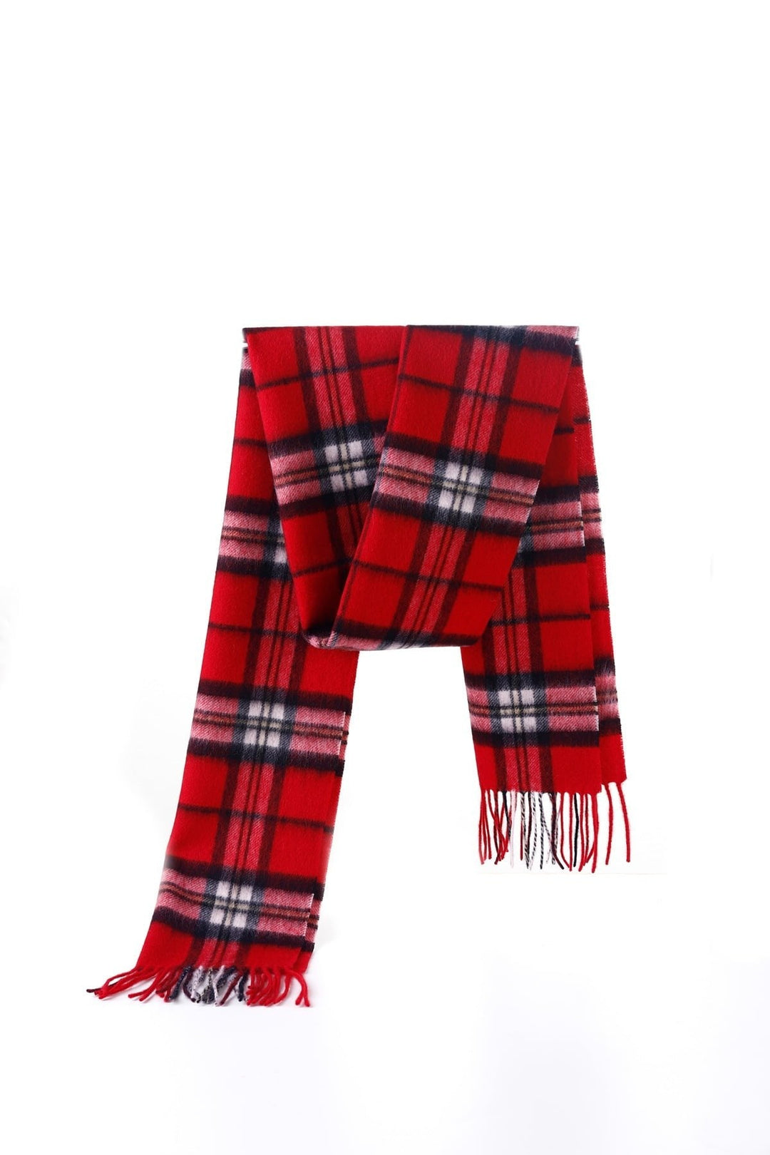 Scarf  100% Pure Lambswool Scottish Design Thomson Red