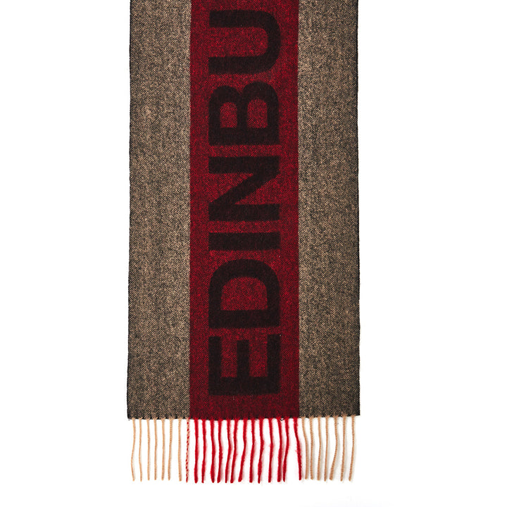 Edinburgh Red Scarf 100% Pure Lambswool