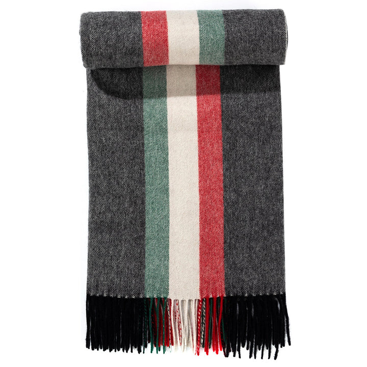 Designer Scarf Milano Grey Scarf 100% Pure wool