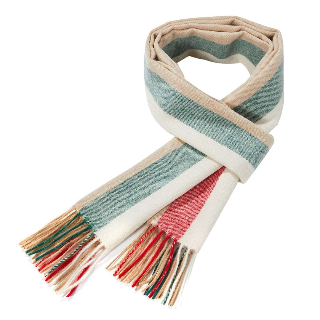Exclusive Designer Scarf Milano Beige scarf 100% Pure Lambs wool