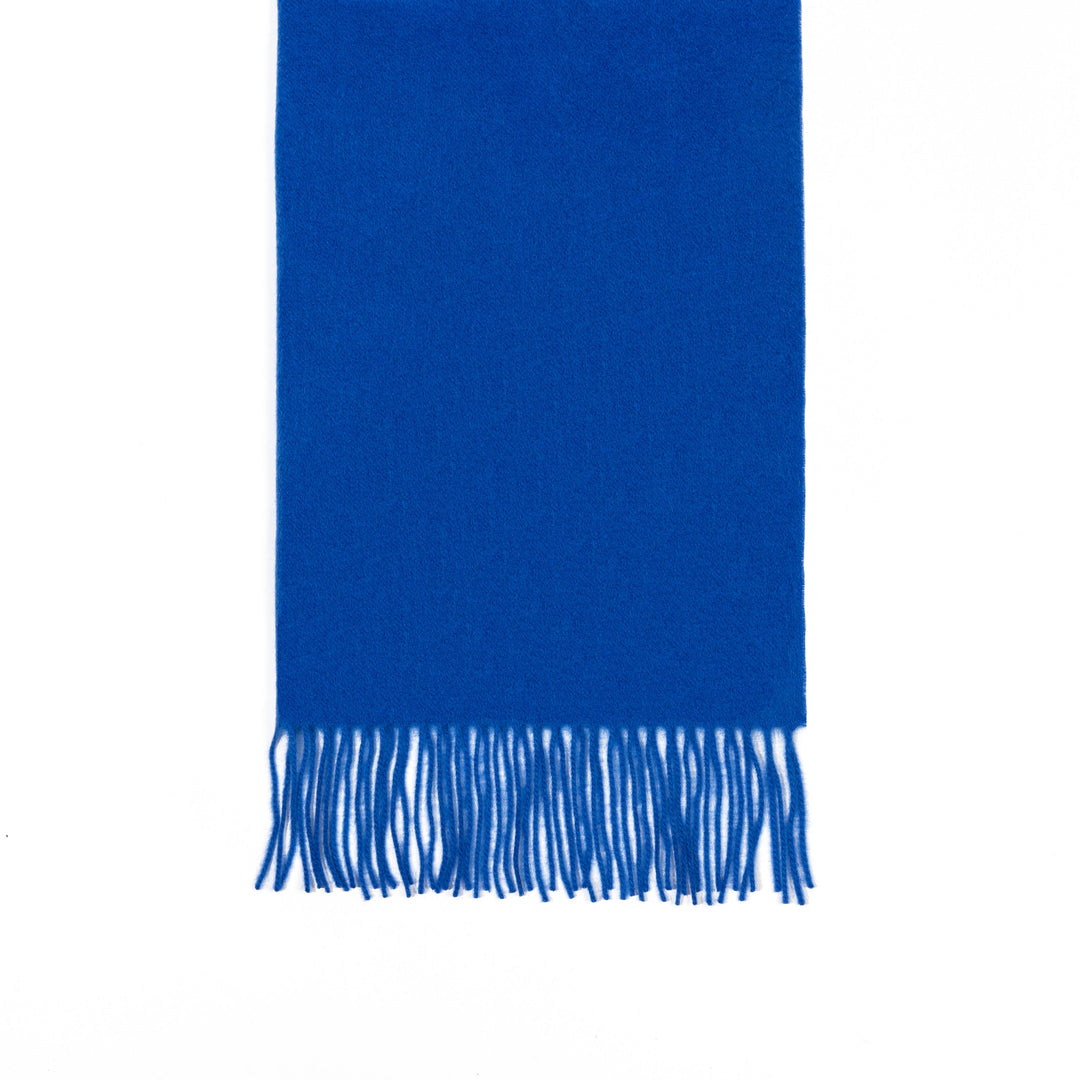 Scarf Plain Dark Blue 100% Pure Lambswool