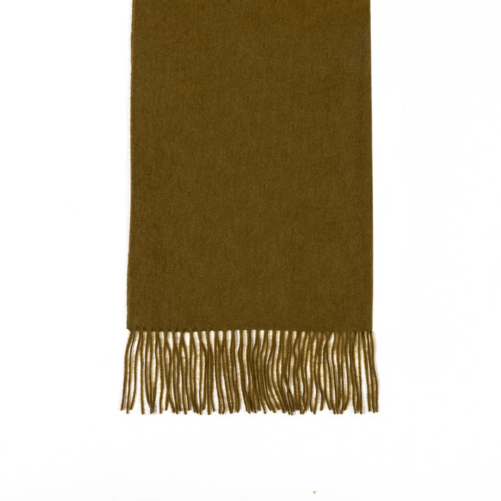Scarf Plain Green 100% Pure Lambswool