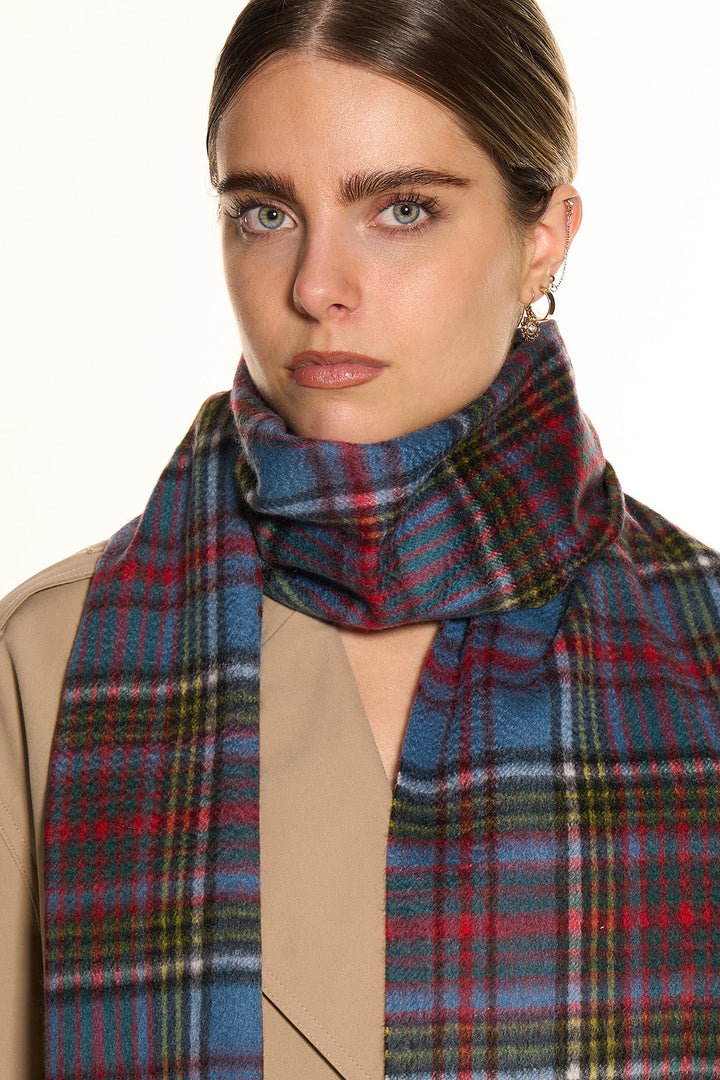 100% Pure Cashmere Scarf Design Anderson Tartan - Small Size