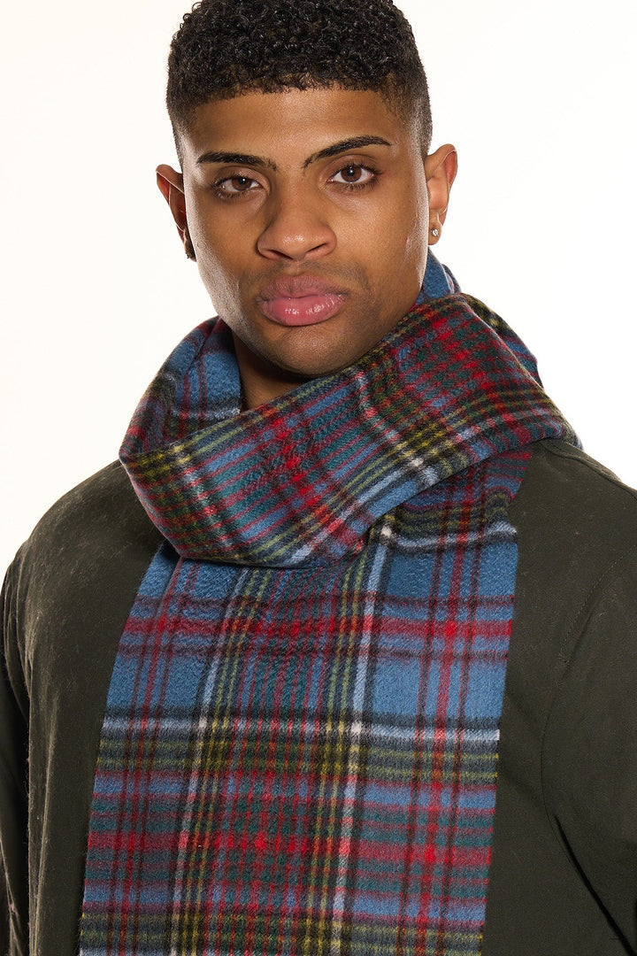 100% Pure Cashmere Scarf Design Anderson Tartan - Small Size