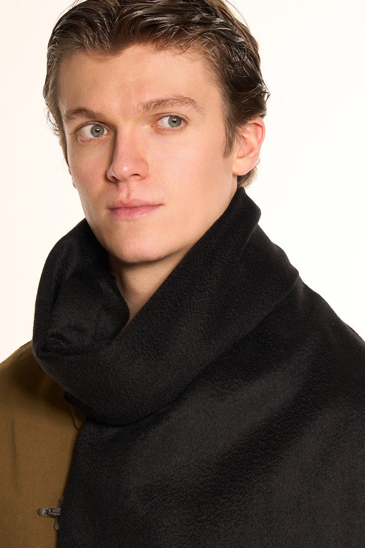 100% Pure Cashmere Scarf Black