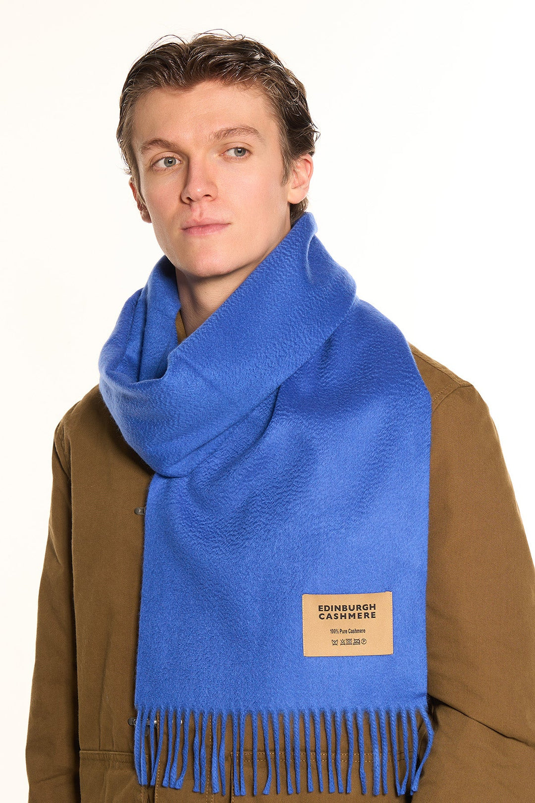 100% Pure Cashmere Scarf Dark Blue