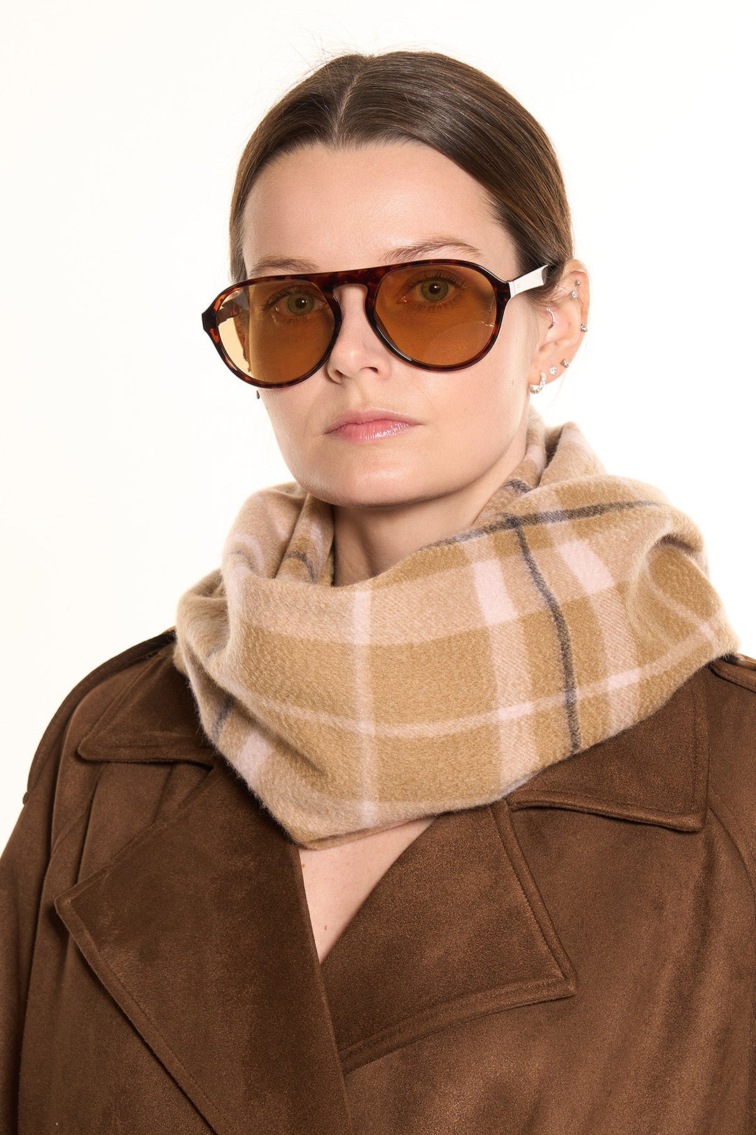 Cashmere Scarf Scottish Thomson Camel Design
