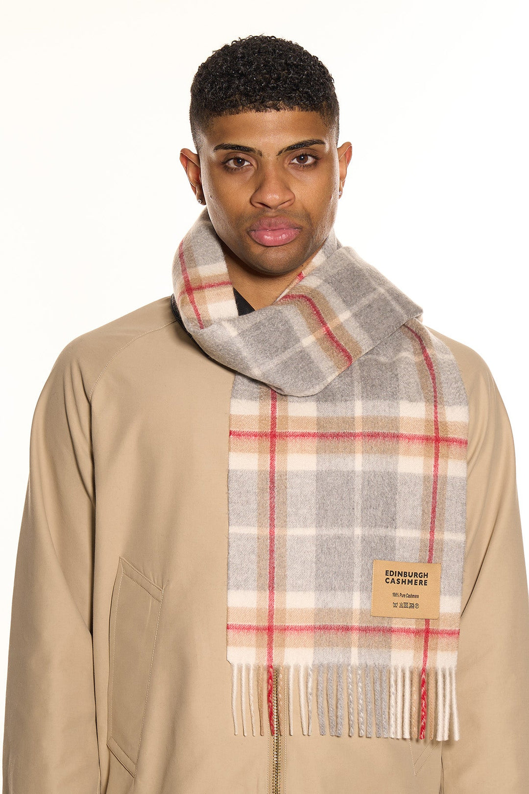 Cashmere Scarf Thomson Grey - Small Size