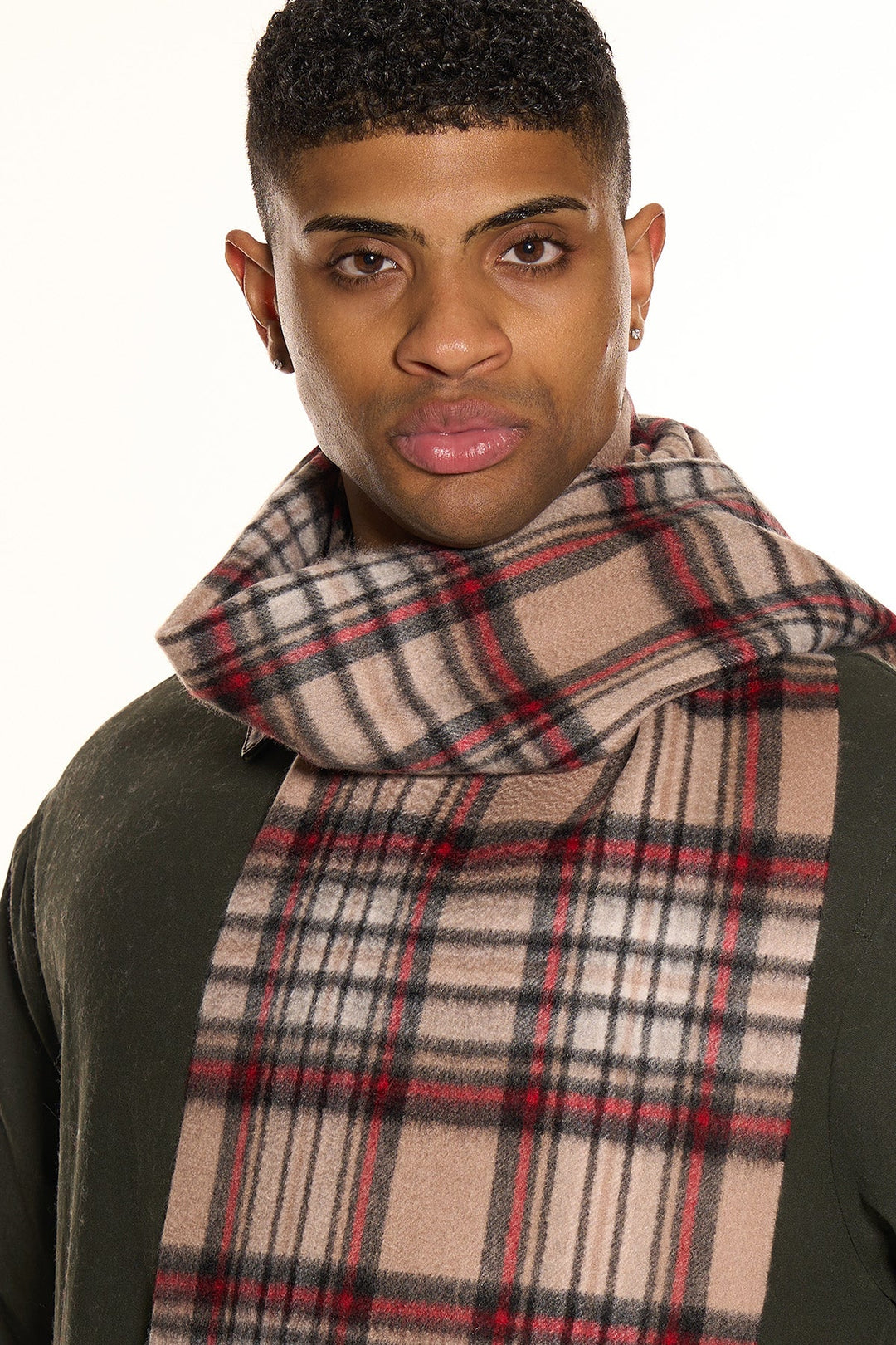 100% Pure Cashmere Scarves Stewart Camel Clan - Small Size