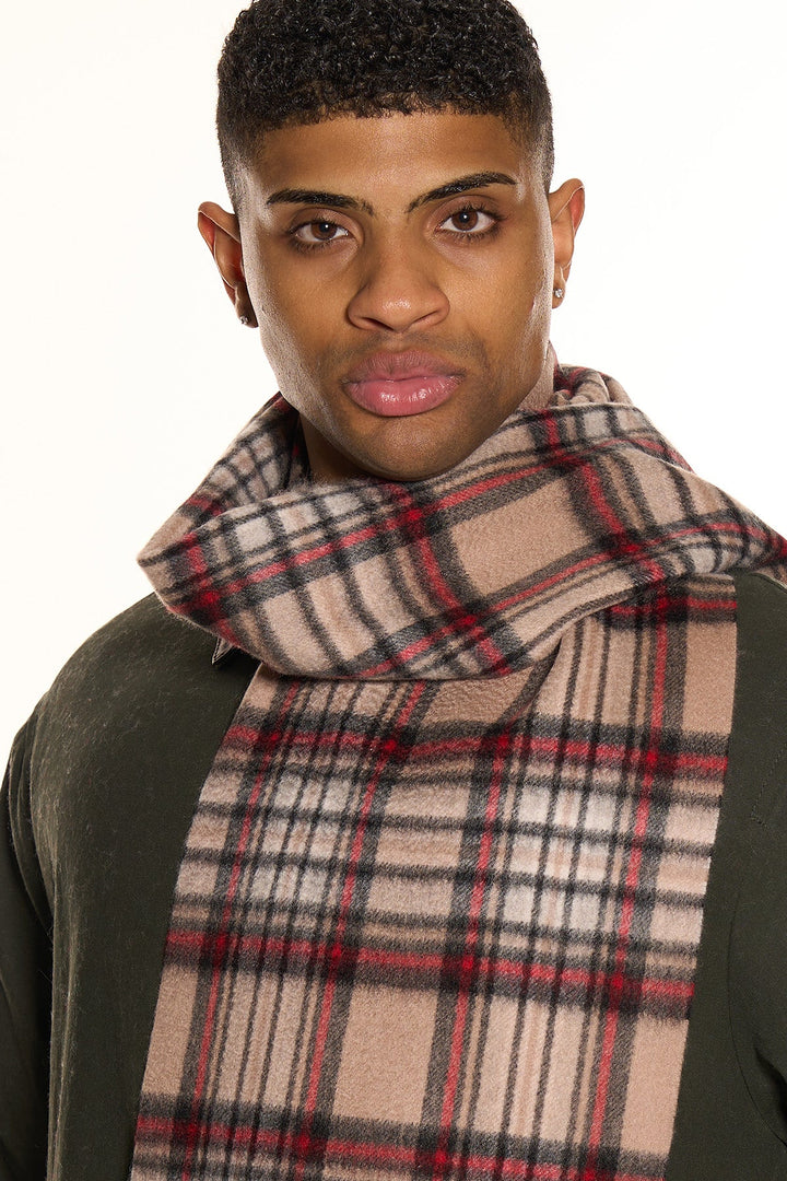 100% Pure Cashmere Scarves Stewart Camel Clan - Small Size