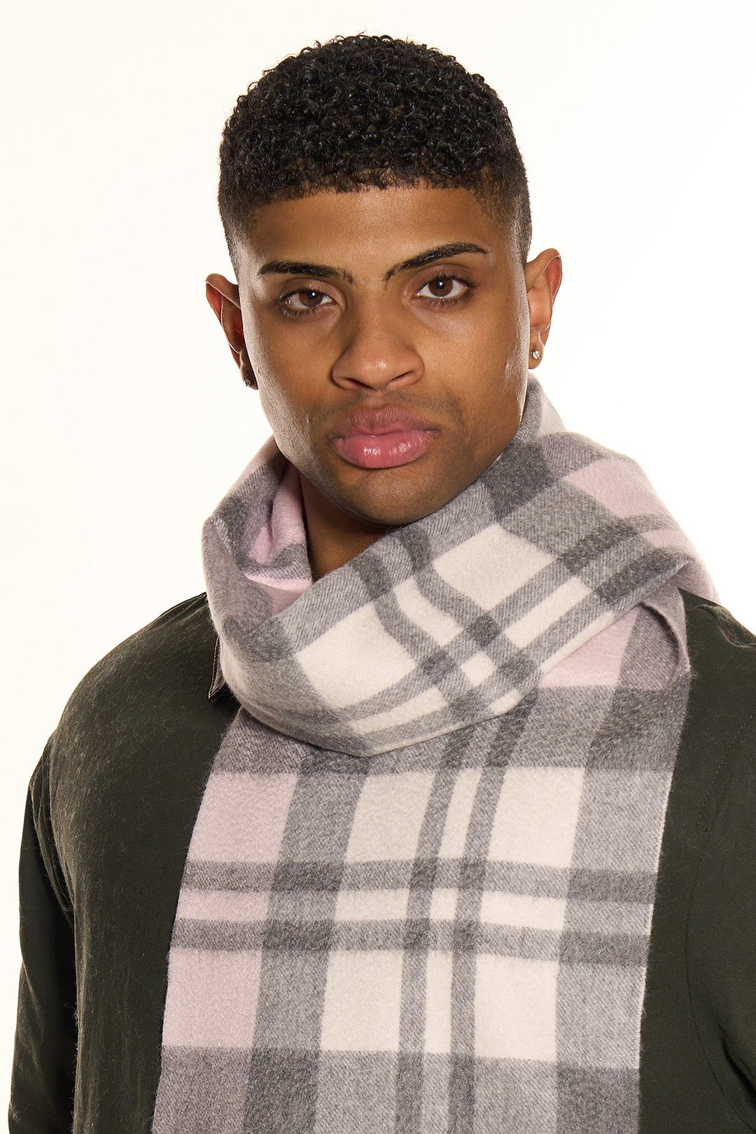 100% Pure Cashmere DC Pink Scarf - Small Size