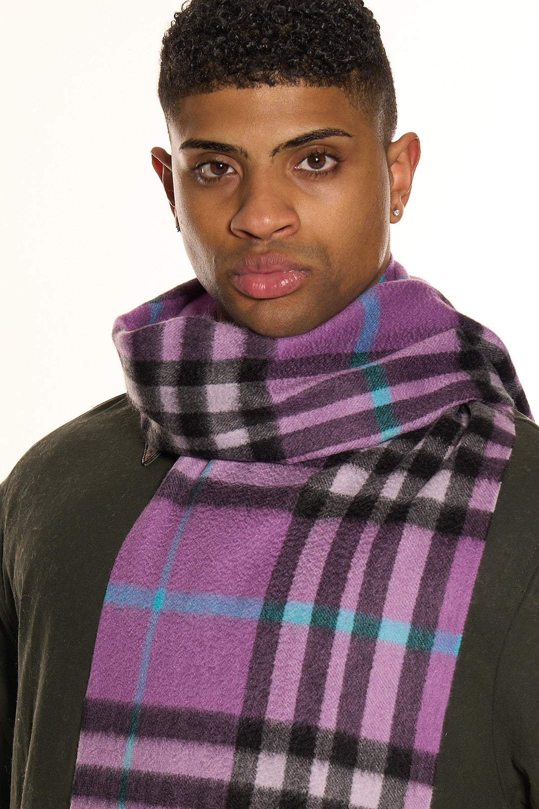 Cashmere Designer Scarf Iconic DC Classic - Small Size