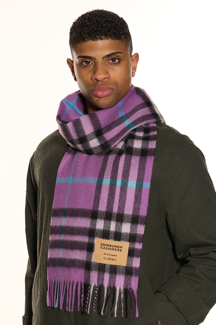 Cashmere Designer Scarf Iconic DC Classic - Small Size