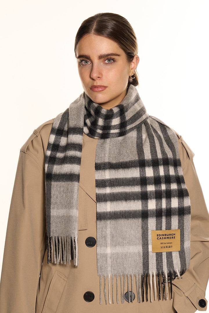 Cashmere Designer Scarf Iconic DC Classic - Small Size