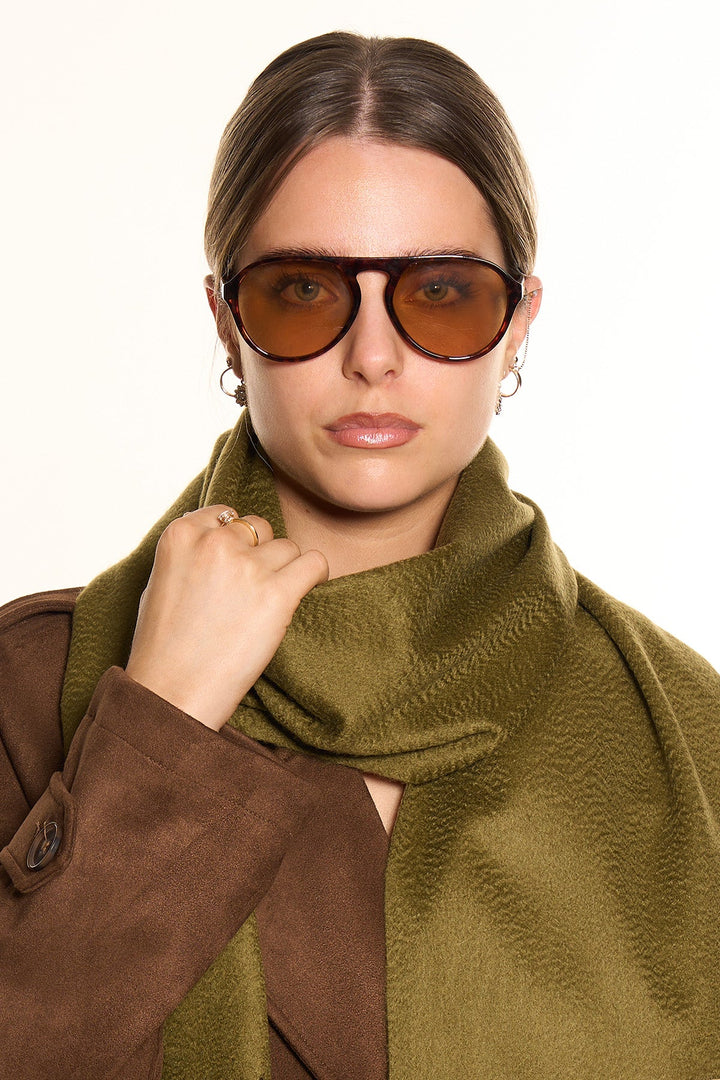 DC Scott Cashmere Scarf Green - Small Size