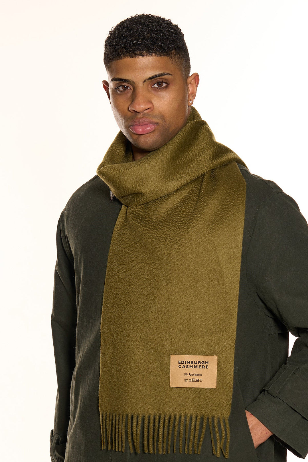 DC Scott Cashmere Scarf Green - Small Size