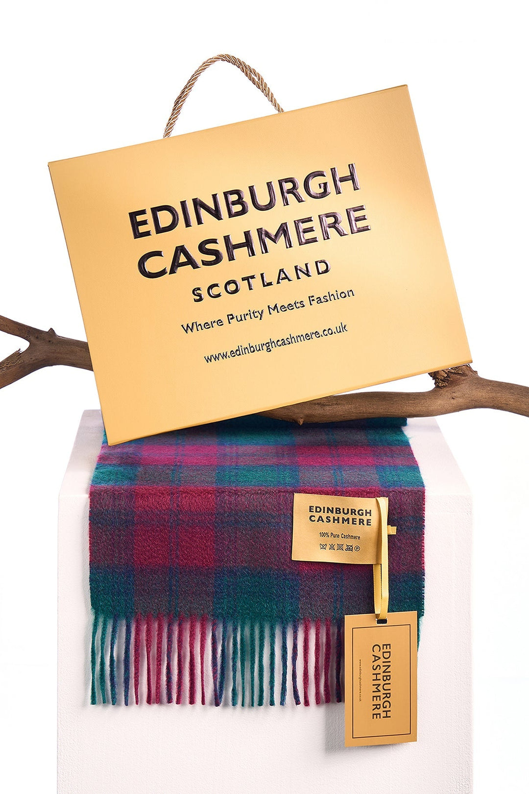 100% Pure Cashmere Lindsay Scarf - Small Size