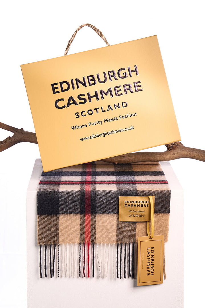 Men Scott Cashmere Scarf Exclusive Iconic Design DC Scott