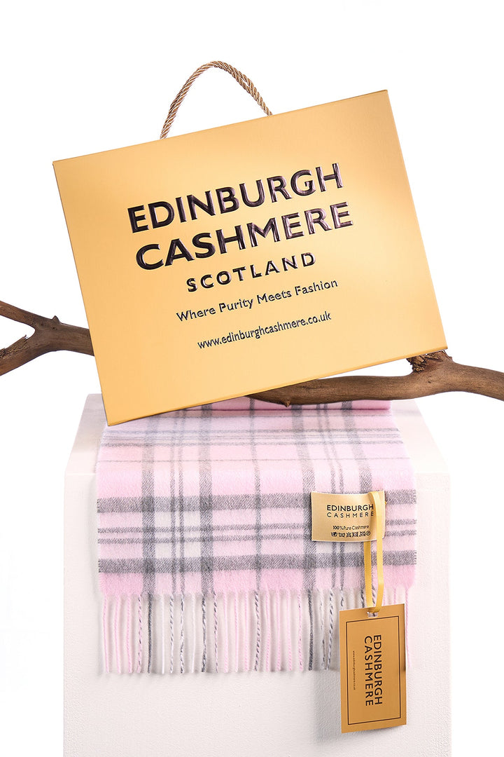 100% Pure Cashmere Scarf Thomson Pink