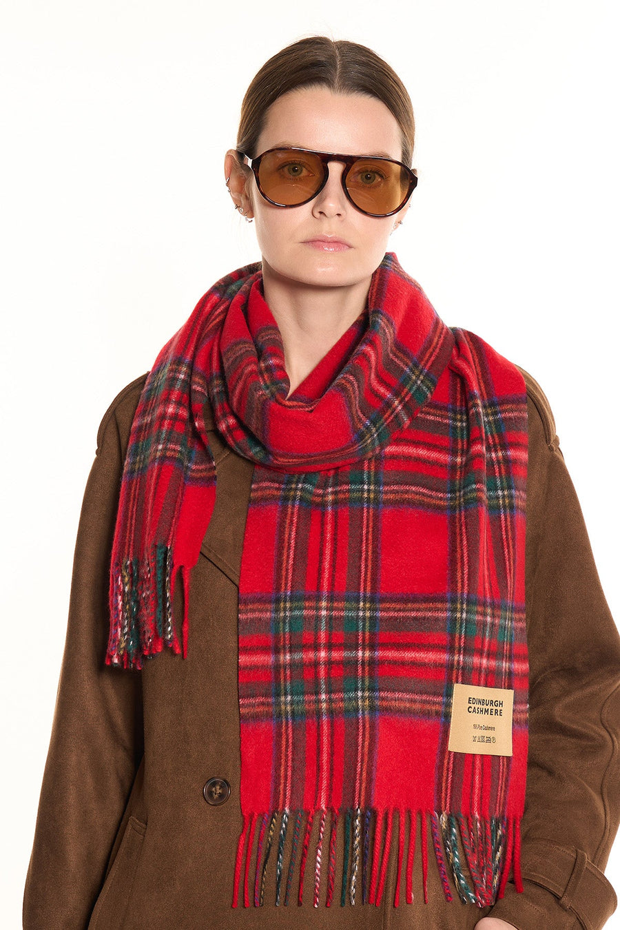100% Pure Cashmere Royal Stewart Scarf