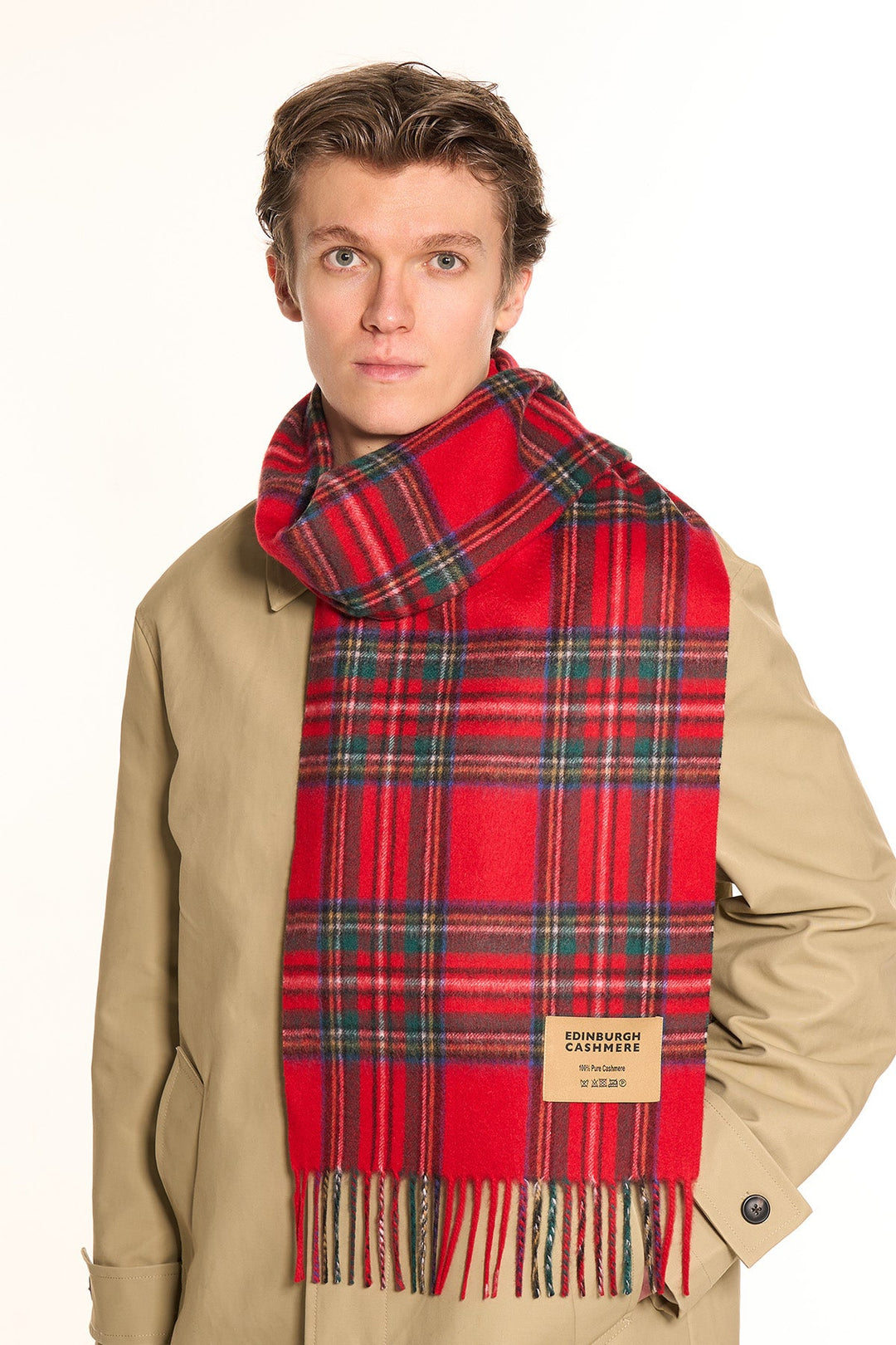 100% Pure Cashmere Royal Stewart Scarf