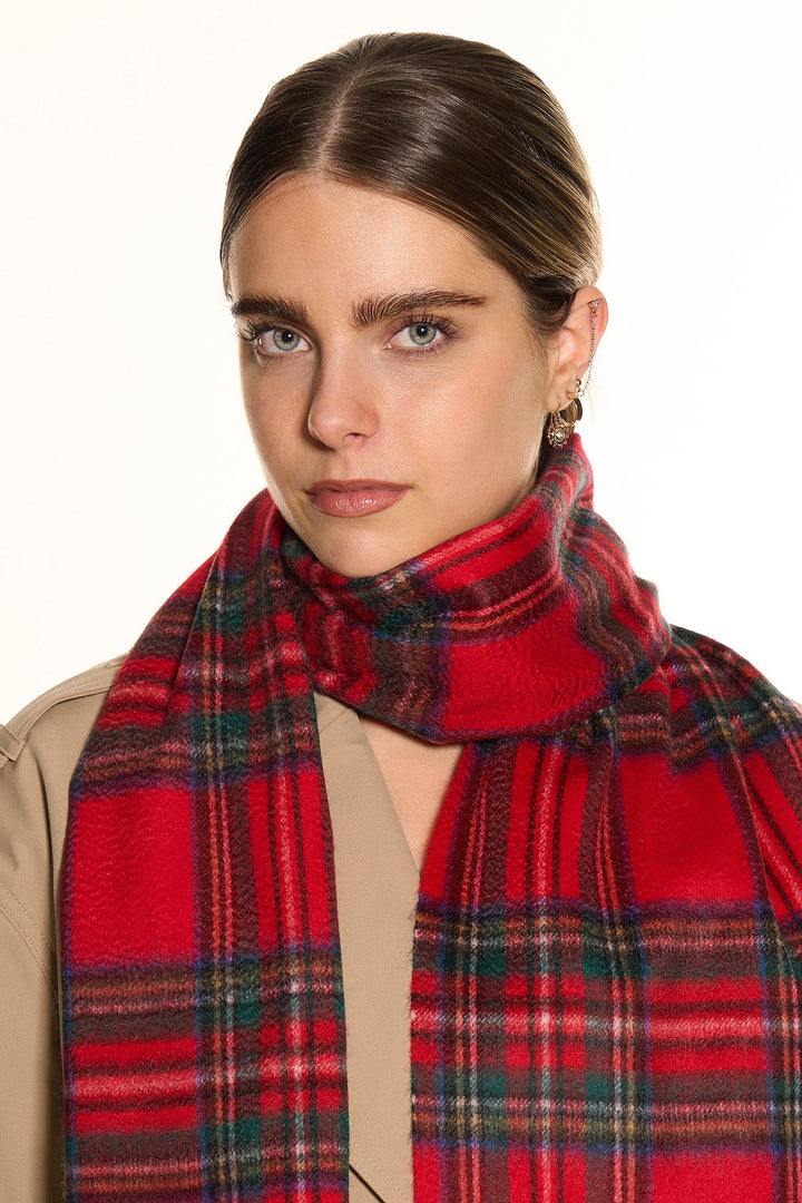 100% Pure Cashmere Royal Stewart Scarf - Small Size