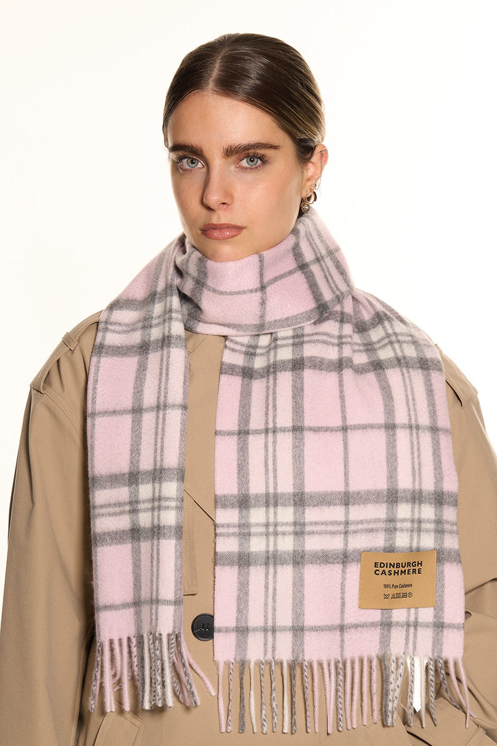 100% Pure Cashmere Scarf Thomson Pink - Small Size
