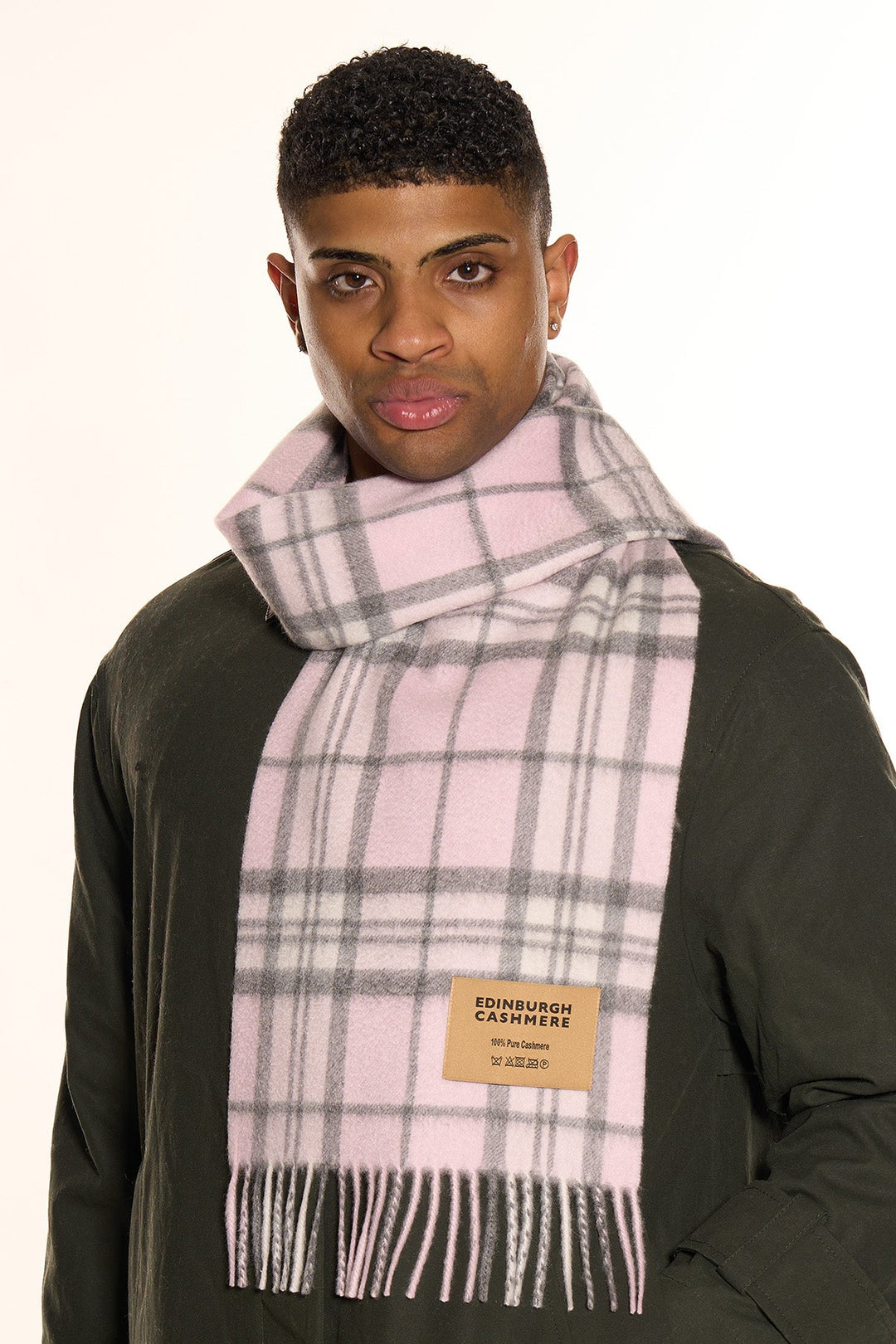 100% Pure Cashmere Scarf Thomson Pink - Small Size